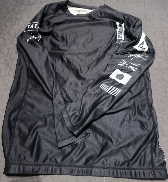 Kanagawa Long Sleeve Rash Guard - Black Jiu Jitsu - XXL