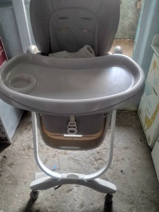 Детская мебель комплект манеж кровать +стул для корм.