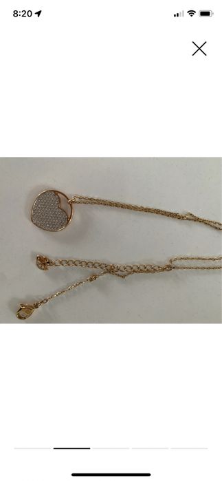 Колие сърце Swarovski