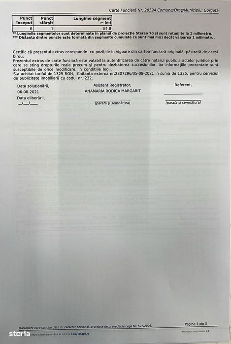 10.100Mp Teren Construcții Intravilan Potigrafu, Deschidere 31M La Dn1
