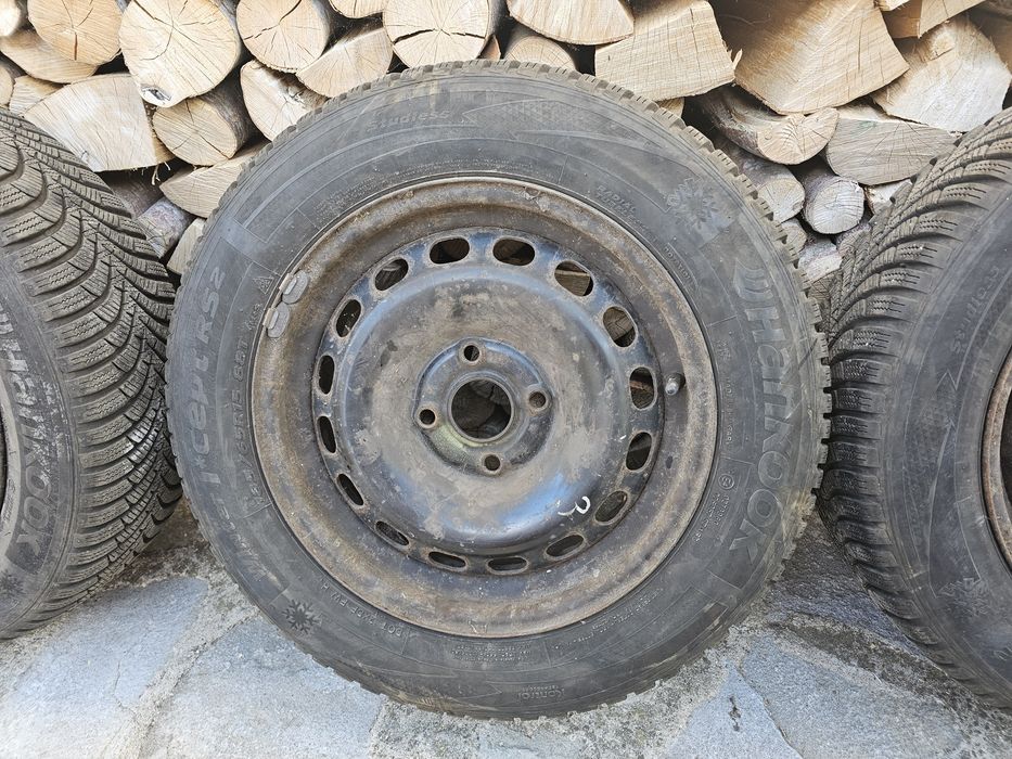 Зимни гуми Hankook с железни джанти 185 65 15