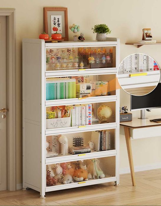 Металл шкаф-стеллаж китоблар ва офис учун, мустаҳкам ва ишончли