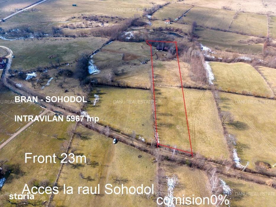 Bran Sohodol,5967mp+teren bonus,intravilan constructii P+E+M,comision0