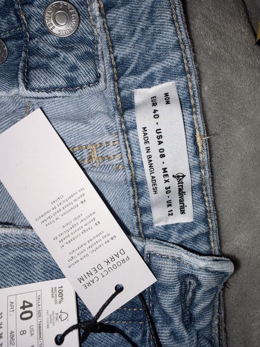 Дамски дънки mom от STRADİVARİUS