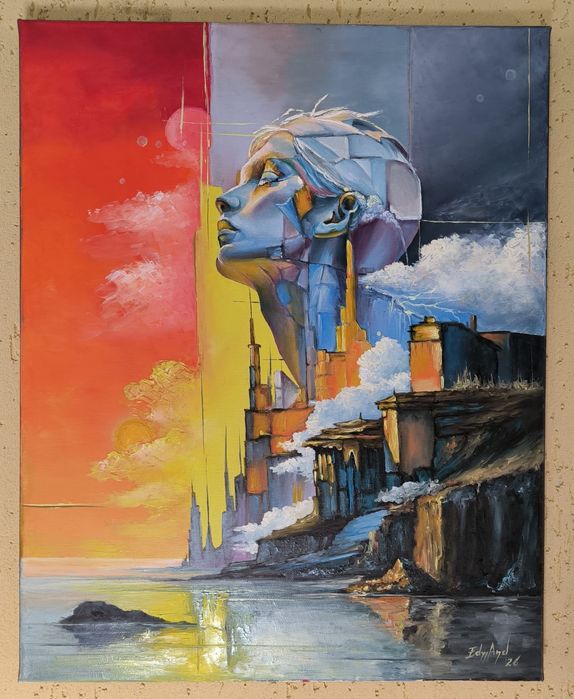 Tablouri Pictate Manual în Ulei pe Pânză Abstract Fantasy NUD