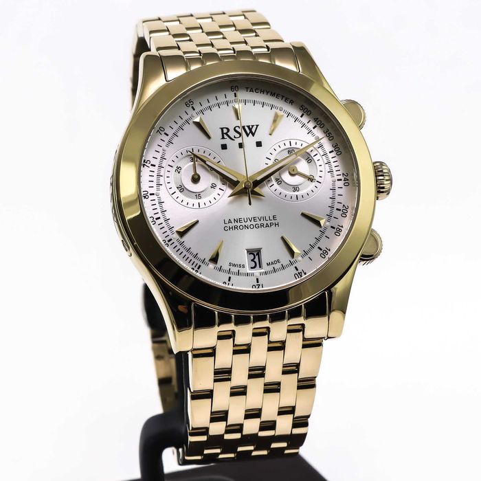 Ceas RSW - La Neuveville Chronograph Swiss Made Quartz - RSWC129-GG-1  - Bărbați