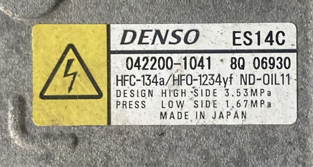 Toyota Yaris 1.5 i hibrid 2014 година Компресор Климатик
