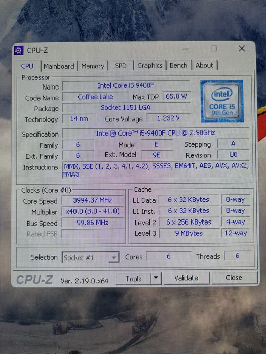 Процессор Intel Core i5-9400F