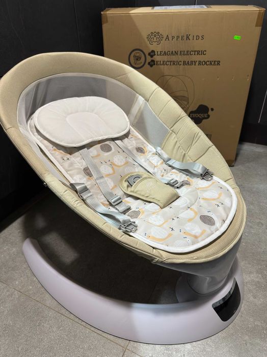 Leagan electric bebelusi Appekids Evoque, Bubble Beige