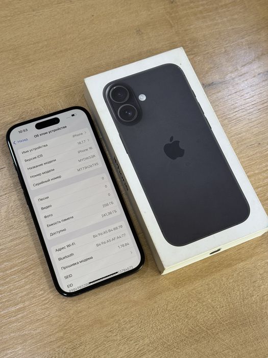 Iphone 16 256gb АКБ 90% | Айфон 16