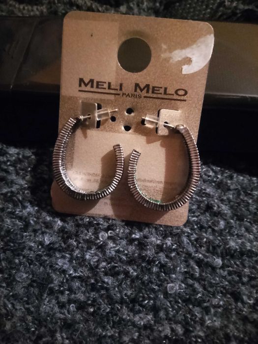 Cercei strass verde Meli Melo