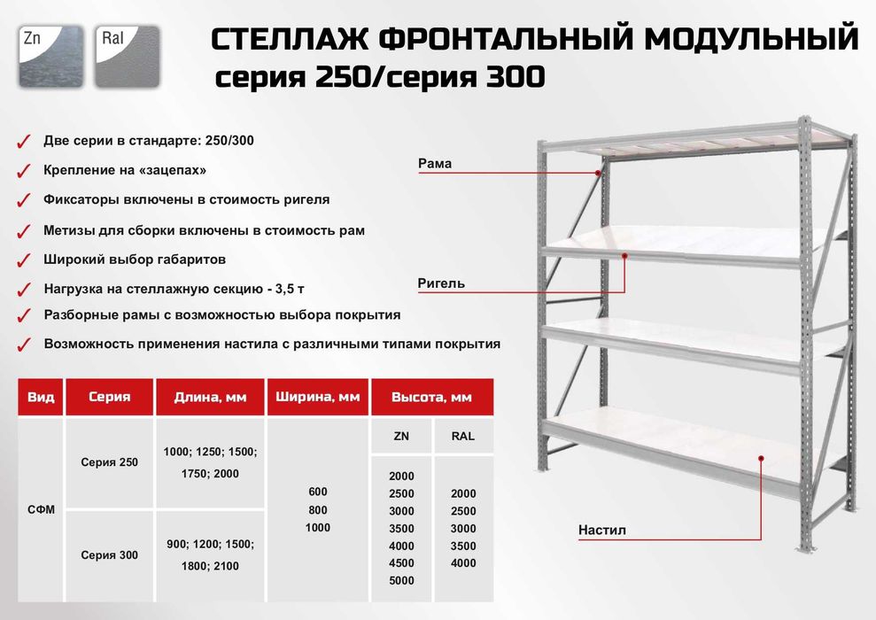 Стеллаж в  гараж