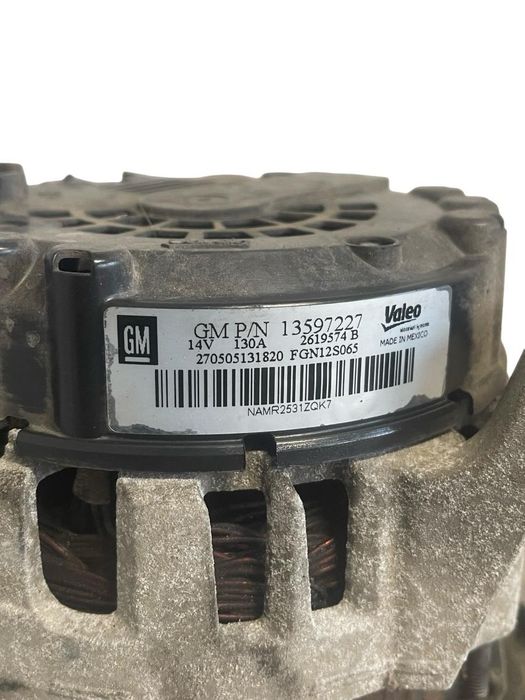Alternator Opel Astra J Saloon 2012 - > 1.4 Turbo A 14 Net, B 14 Net