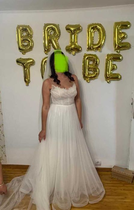 Rochie mireasa UMA - Innocenti Sposa, marimea 38/M - OCAZIE - a costat 1000 euro