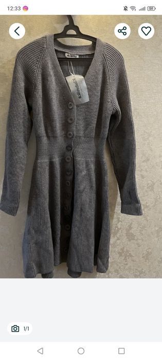 Продам теплое платье