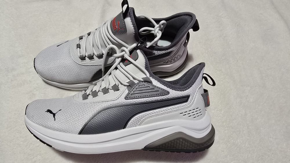 Adidasi Puma Amplifier Cool Light Grey Black USA - noi