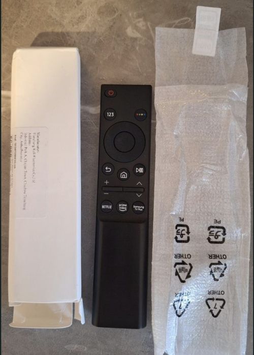 Telecomandă de înlocuire pentru televizoare Samsung Smart cu butoane Netflix și Prime Video – Negru