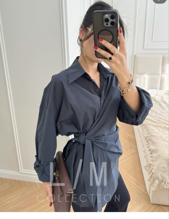 Рубашка, темно-синий