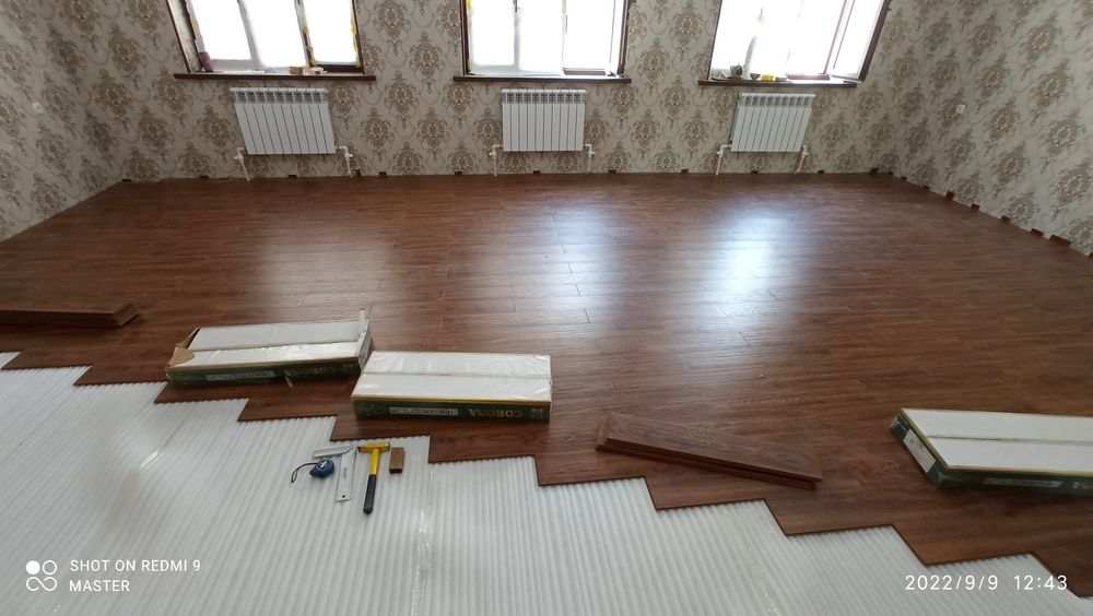 Укладка ламината. Профессионально.
