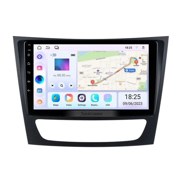 Мултимедия за Mercedes W211, E Class, Android Auto, Carplay, Waze, E200, E220, E270, Е320, Е клас W211 с Android, 2DIN, навигация
