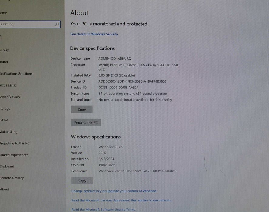 Компютър Dell Wyse 5070 Mini PC J5005/8GB RAM