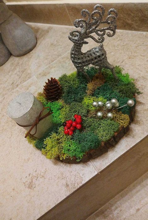 Икебана със скандинавски мъх