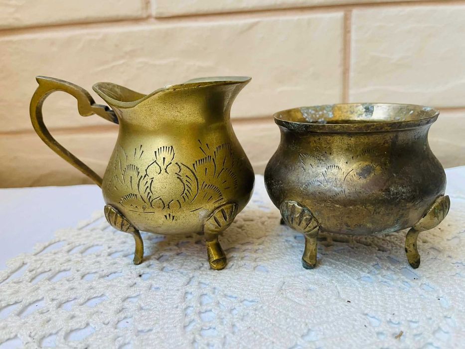 Красив месингов комплект от Англия