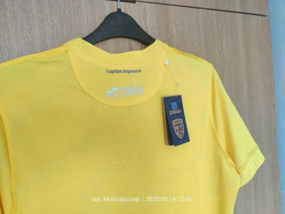 Tricou fotbal de joc JOMA România 2024,(Super Ofertă).