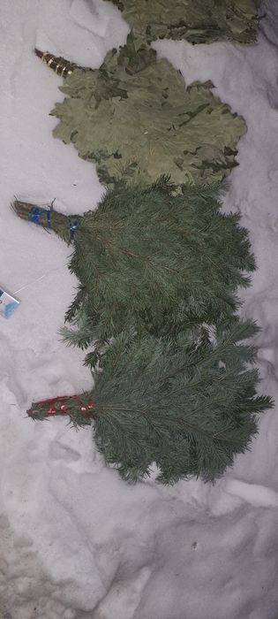 Пихтовый веник и масло