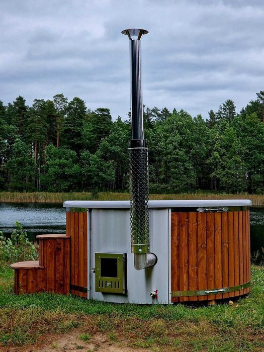 Градинско джакузи на дърва 225см