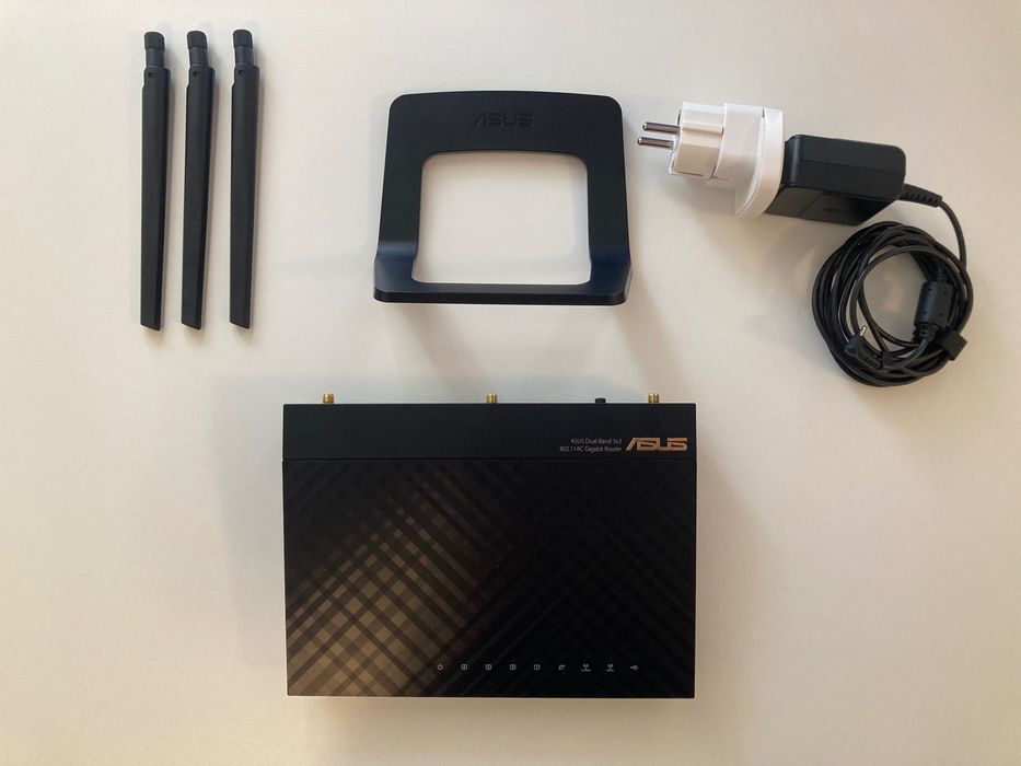 Router wireless ASUS RT-AC66R 802.11AC Black Diamond Gigabit Dual-Band