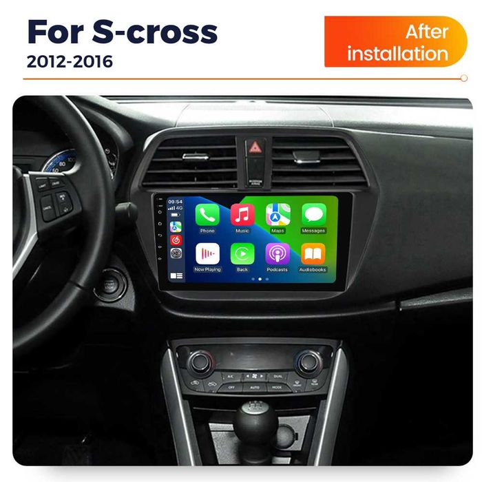 Navigatie Android 14 Suzuki S-Cross 2012 - 2020 1/8 Gb CarPlay +CAMERA