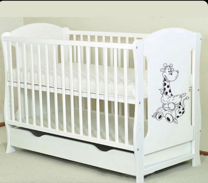 Pătuț ideal Bebe + Saltea Cocos+ Protectie saltea