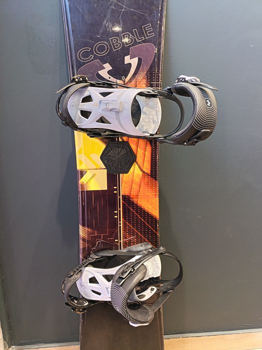 Placa snowboard cu legături și husa