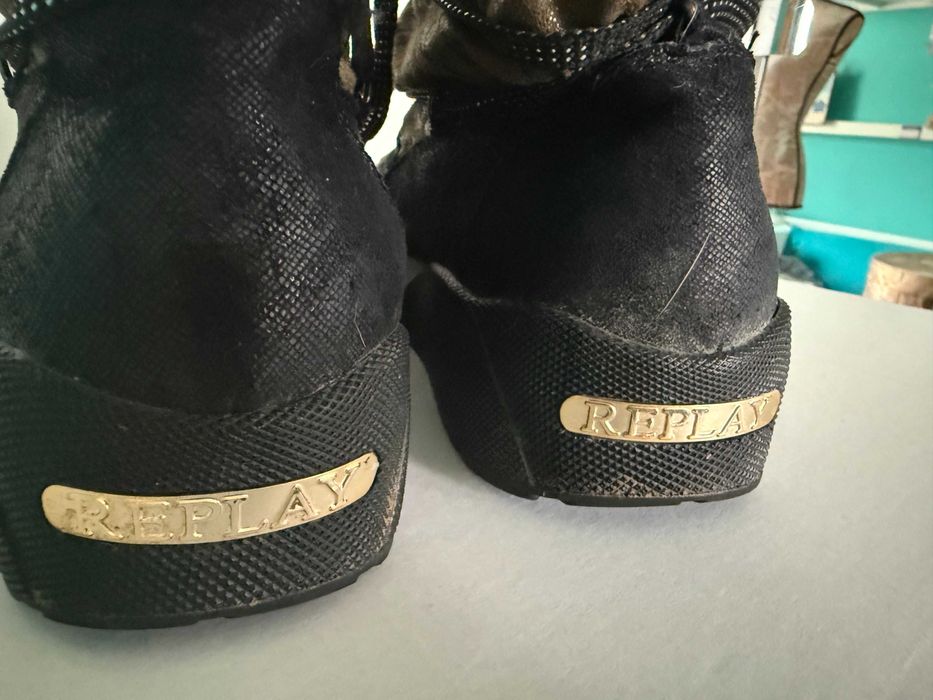 Ghete Replay camuflaj kaky impermeabil Mas 38