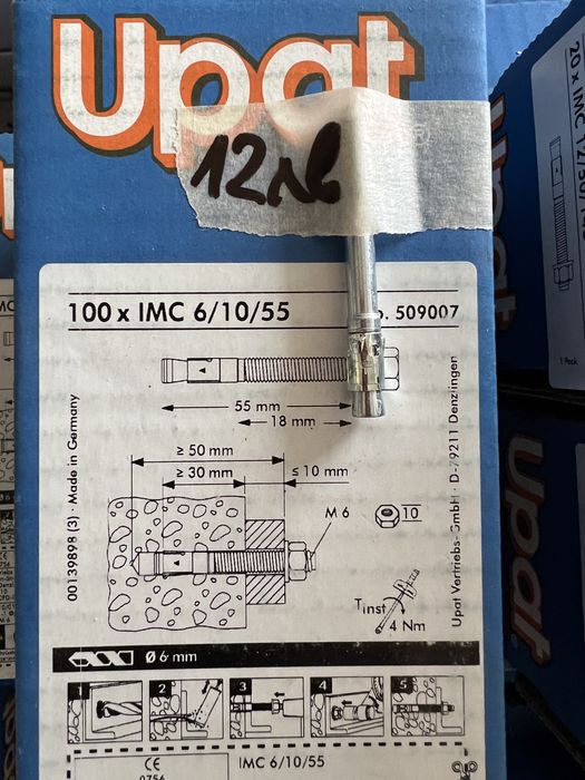 Сегментни и кухи анкери за бетон - “Upat”