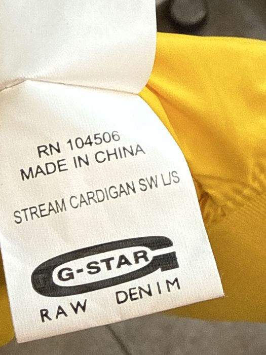Jachetă fâș G-Star RAW originală „Stream Cardigan”, M - Ediție Rară Sample