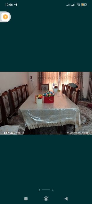 Stol stul 12 kishilik