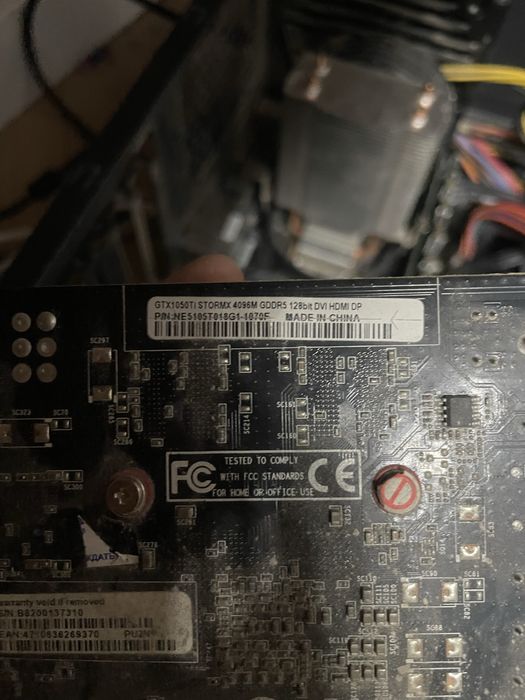 Видеокарта GTX 1050ti