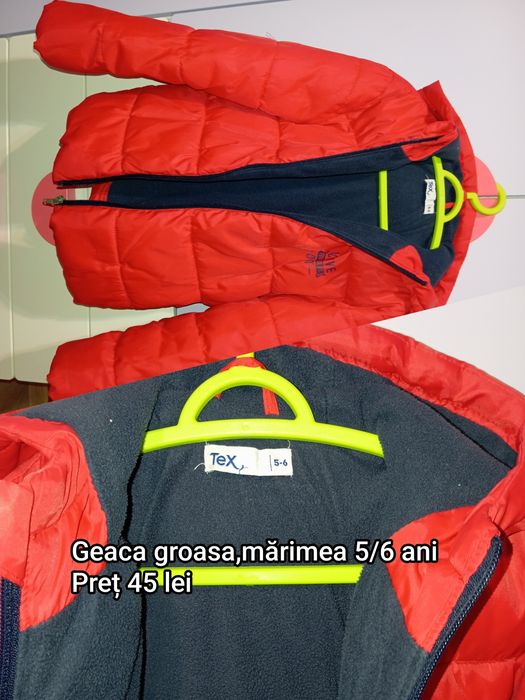 Geaca groasa ,mărimea 5/6 ani