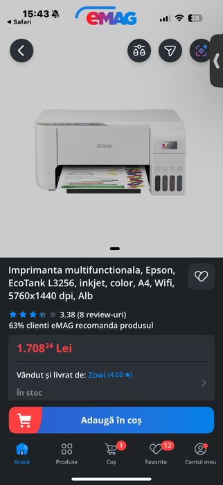 Imprimantă EPSON L3256