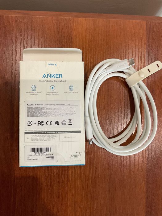 Кабель зарядки Anker USB-C with Lightning Connector 1,8 m