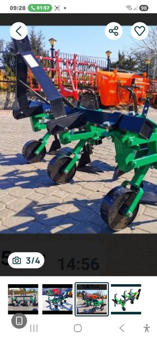 Cultivator sapat scos cartofi bilonator rarita prășitoare cu 3 rânduri