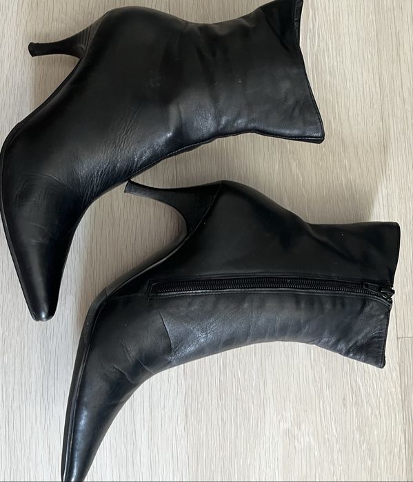 Продам сапожки, кожанные