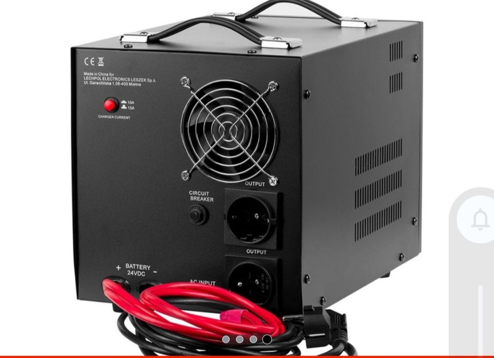 Invertor  UPS 24V -220V 2600W pentru centrale termice sau poate fi conectat și cu panouri solare.