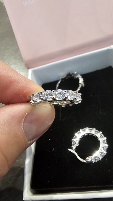 Сребърен камплект обеци с пръстен