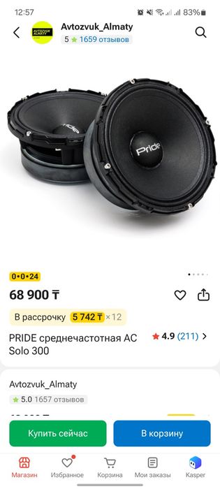Среднечастотная PRIDE Solo 300