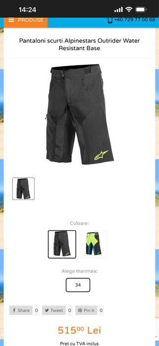 Pantaloni scurți Alpinestars Outrider