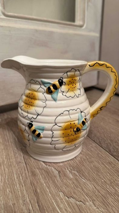 Винтидж Френска кана за мед– Ръчна, 760мл.