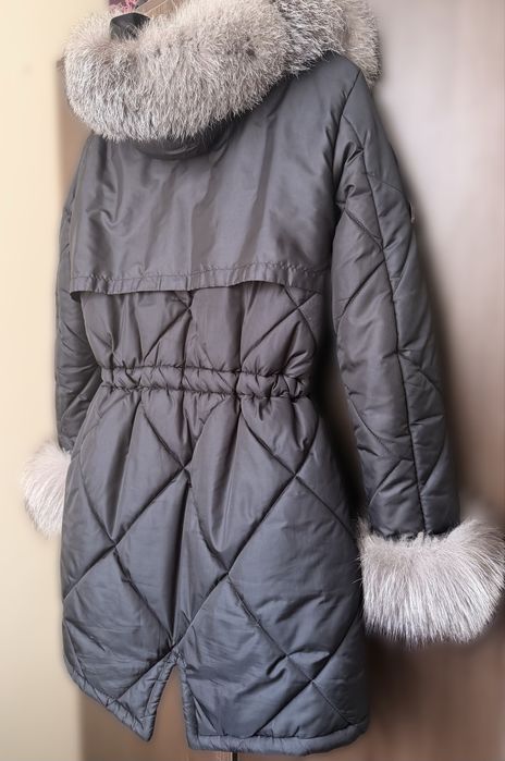 Зимно яке с естествен косъм